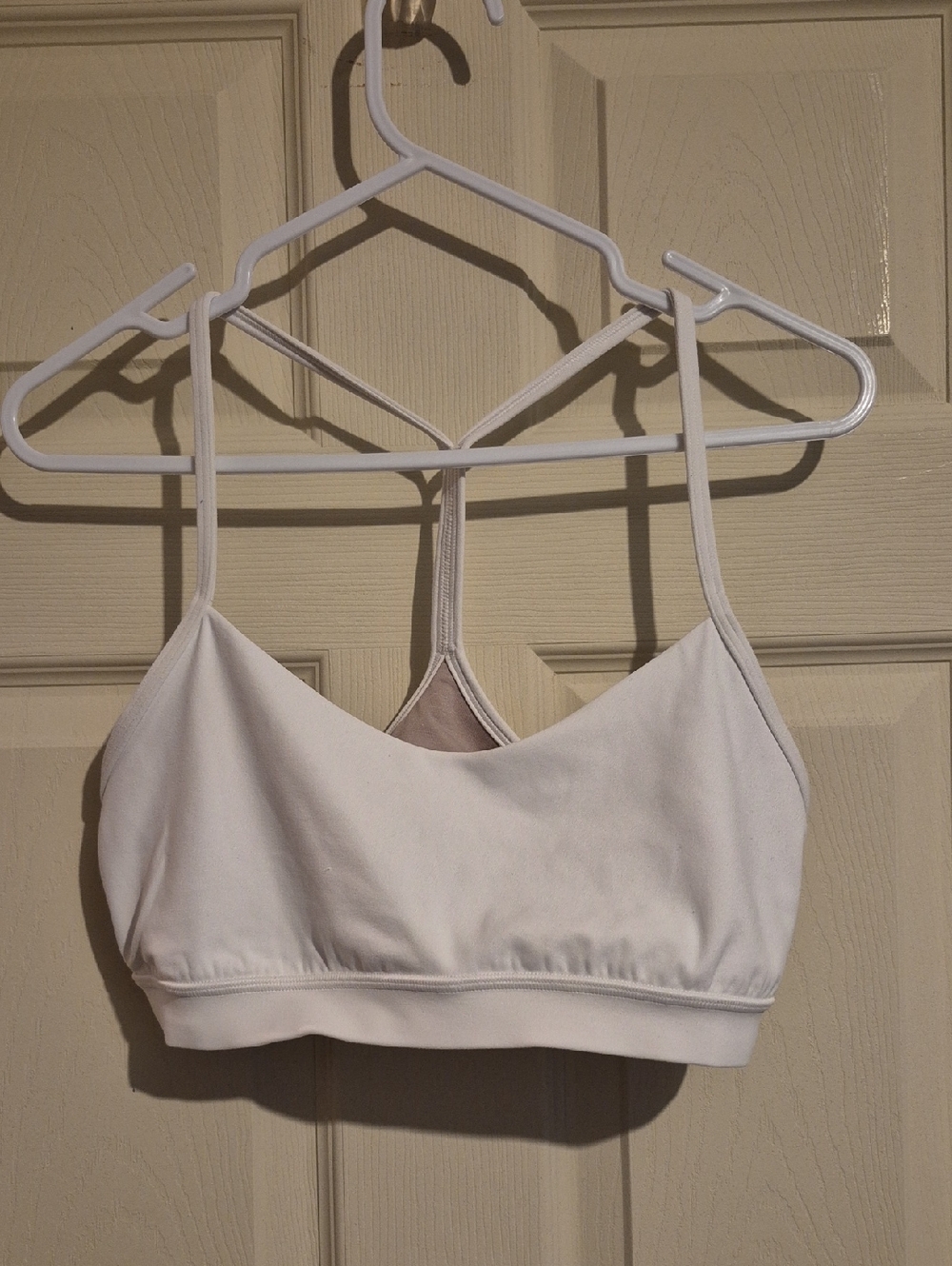 🍋 Lululemon Flow Y Bra Nulu *Light Support, A–C CupsWhite (1st Release) Size 12